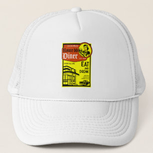 Amerikaans diner uit de jaren 50 trucker pet