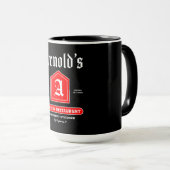 Amerikaans diner uit de jaren vijftig mok (Voorkant rechts)