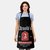 Amerikaans diner uit de jaren vijftig schort (Gedragen)