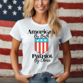 Amerikaans door geboortecatroon naar keuze t-shirt