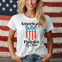 Amerikaans door geboortecatroon naar keuze t-shirt