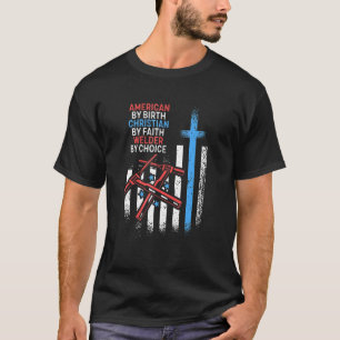 Amerikaans door geboortelast door Christelijk gelo T-shirt