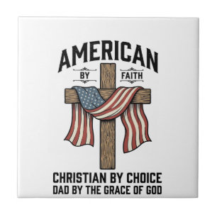Amerikaans door het geloof Christelijke Vader Patr Tegeltje