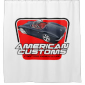 Amerikaans douanescorvette douchegordijn (Voorkant)