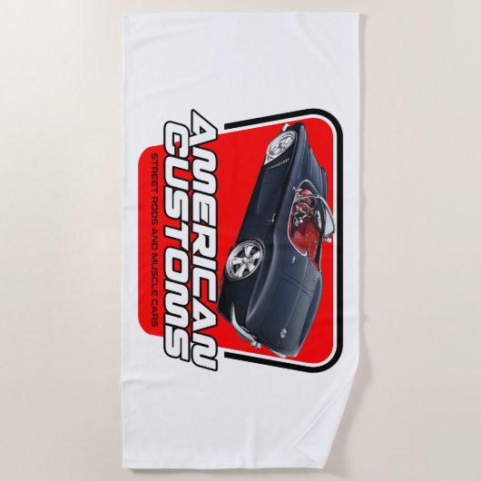 Amerikaans douanescorvette strandlaken (Voorkant)