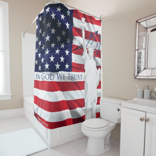 Amerikaans douchegordijn (In situ)