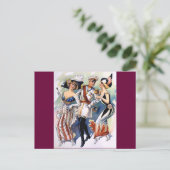 Amerikaans-Duits Man voor dames  Briefkaart (Staand voorkant)
