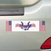 Amerikaans eagelsymbool bumpersticker (Op auto)