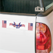 Amerikaans eagelsymbool bumpersticker (Op Truck)