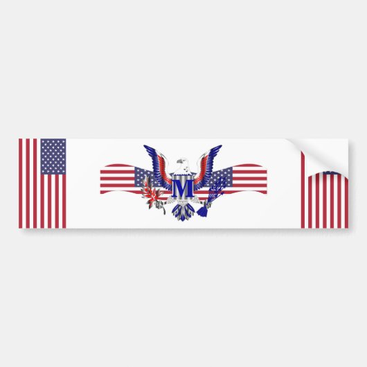 Amerikaans eagelsymbool bumpersticker (Voorkant)