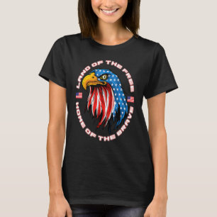 Amerikaans Eagle Bald Eagle Land van het vrije hui T-shirt