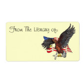 Amerikaans Eagle Book Label (Voorkant)