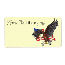 Amerikaans Eagle Book Label