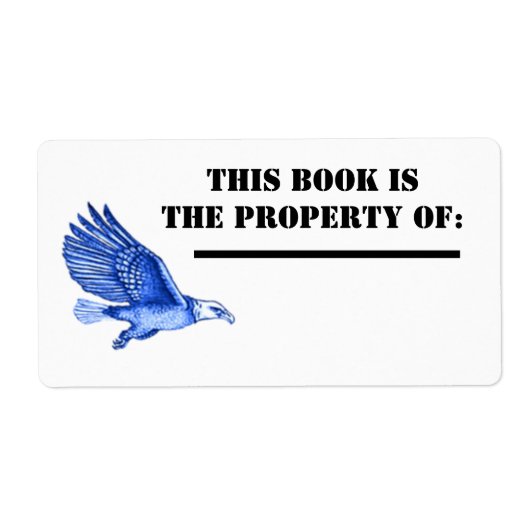 Amerikaans Eagle Book Label (Voorkant)