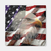 Amerikaans Eagle Flag Magnet (Voorkant)