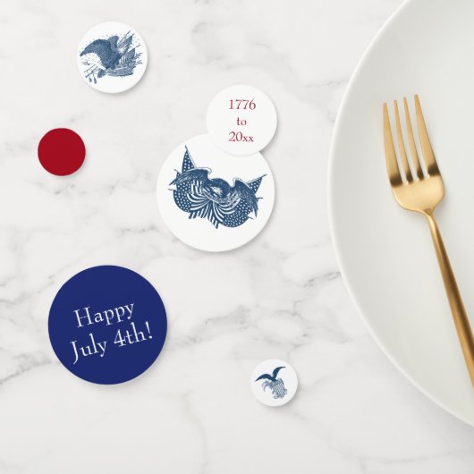 Amerikaans Eagle Guarding USA Patriotic Flag Banne Confetti (Groep)