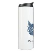 Amerikaans Eagle Guarding USA Patriotic Flag Banne Thermosbeker (Gedraaid links)