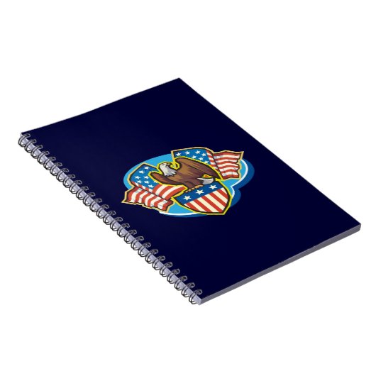 Amerikaans Eagle Spiral Notitieboek (Rechterzijde)