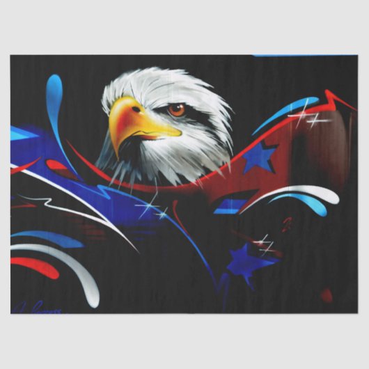 amerikaans eaglewoud tissuepapier (Voorkant)