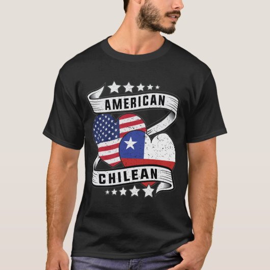 Amerikaans en Chileens shirt Half Amerikaans (Voorkant)