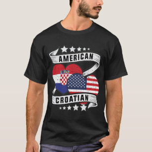 Amerikaans en Kroatisch shirt