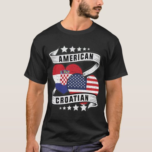 Amerikaans en Kroatisch shirt (Voorkant)
