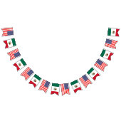 Amerikaans en Mexicaans huwelijksfeest Vlaggetjes (Alle)