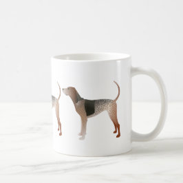 Amerikaans Engels Coonhound Dog Silhouette Koffiemok