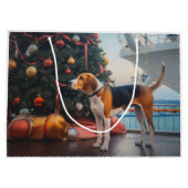 Amerikaans Engels Foxhound Christmas Cruise Vakant Groot Cadeauzakje (Achterkant)