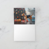 Amerikaans Engels Foxhound Christmas Cruise Vakant Kaart (Binnen)