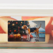 Amerikaans Engels Foxhound Christmas Cruise Vakant Labels (Aangebracht)