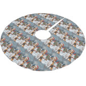 Amerikaans Engels Foxhound Dog Winter Christmas Jo Kerstboom Rok (Gekanteld)