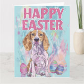 Amerikaans Engels Foxhound Happy Easter Kaart (Voorkant)