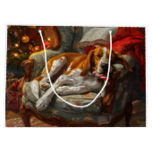 Amerikaans Engels Foxhound Hondenkerstfeest Groot Cadeauzakje (Achterkant)