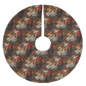 Amerikaans Engels Foxhound Hondenkerstfeest Kerstboom Rok (Voorkant)