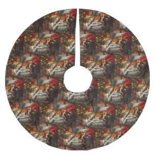 Amerikaans Engels Foxhound Hondenkerstfeest Kerstboom Rok