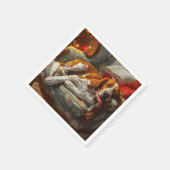 Amerikaans Engels Foxhound Hondenkerstfeest Servet (Hoek)