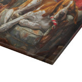 Amerikaans Engels Foxhound Hondenkerstfeest Snijplank (Hoek)