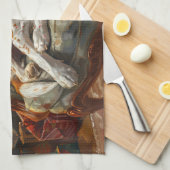 Amerikaans Engels Foxhound Hondenkerstfeest Theedoek (Quarter Fold)