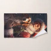 Amerikaans Engels Foxhound Kerstman Kerstmis Bad Handdoek (Handdoek)