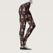 Amerikaans Engels Foxhound Kerstman Kerstmis Leggings (Rechts)
