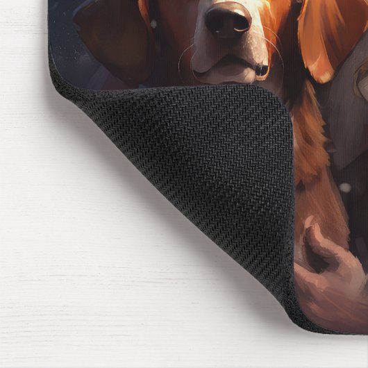 Amerikaans Engels Foxhound Kerstman Kerstmis Muismat (Hoek)