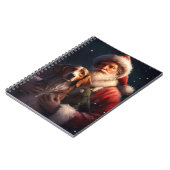 Amerikaans Engels Foxhound Kerstman Kerstmis Notitieboek (Linkerzijde)