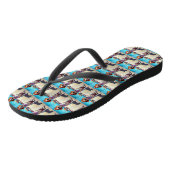 Amerikaans Engels Foxhound on Beach, zomercadeau Teenslippers (Schuin)