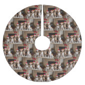 Amerikaans Engels Foxhound open haard Kerstmis Kerstboom Rok (Voorkant)