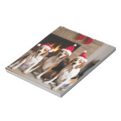 Amerikaans Engels Foxhound open haard Kerstmis Notitieblok (Linkerzijde)