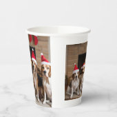 Amerikaans Engels Foxhound open haard Kerstmis Papieren Bekers (Links)