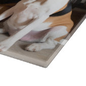 Amerikaans Engels Foxhound open haard Kerstmis Snijplank (Hoek)