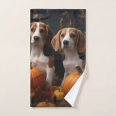 Amerikaans Engels Foxhound Puppy Herfst Delight Bad Handdoek (Handdoek)