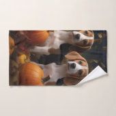 Amerikaans Engels Foxhound Puppy Herfst Delight Bad Handdoek (Handdoek)